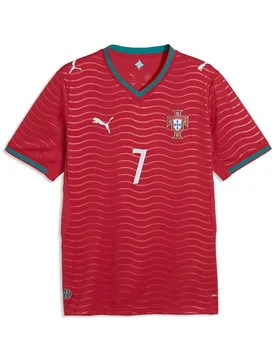 T-shirt à Manches Courtes Domicile Portugal 25/26 Replica Club Red / Green Lagoon L - Puma - FashionsVida