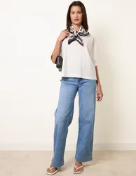 Hem Wide Leg Soft Jeans - 14 / LIGHT DENIM - female