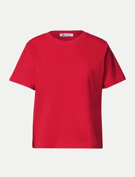 Street One Basic T-Shirt Rot 40 - Street One - FashionsVida