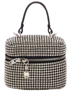 NAEMI Bolso de mano negro / plata
