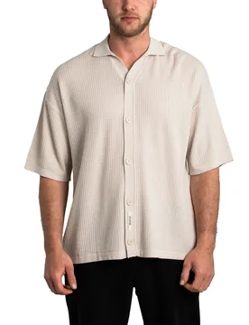 Campbell Knit Shirt Unbleached S Herren - Pegador - FashionsVida