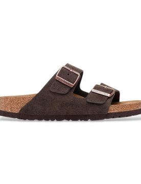 Para mujer. 1027083 Sandalias de Piel Arizona (Ajuste Estrecho) (36), Plano, Ante, Hebilla, Casual