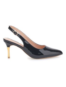 Décolleté Nere Slingback Effetto Vernice 51260 38