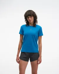 Women's EveryRun Short Sleeve Top in Night Glow Blue, Size Small