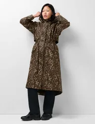 Motion Waterproof Longline Parka Brown Mix female