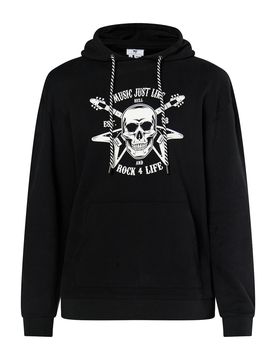 MO Sudadera 'Rovic' negro / blanco