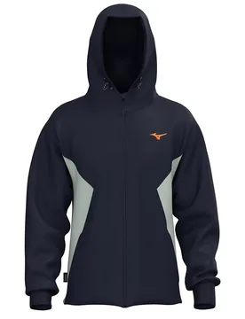 Felpa Con Zip Athletics Baritone Blue / Mercury M - Mizuno - FashionsVida