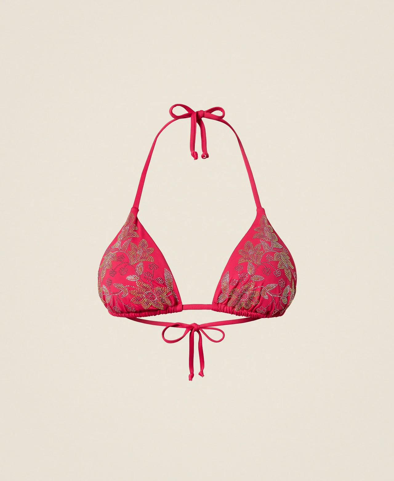 Haut de maillot de bain triangle avec cabochons - TWINSET - FashionsVida