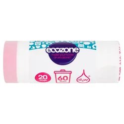 Biodegradable Bin Liners - 60L - Roll of 20