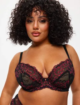 Sexy Lace Wired Plunge Bra (DD-H) Black Mix female - Ann Summers - FashionsVida