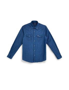 Camicia Denim Blu con Taschini Us Golf CA2614 L