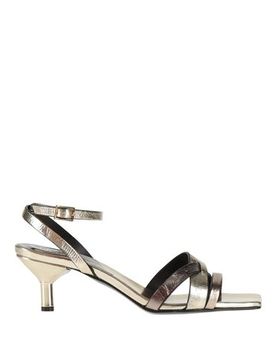Sandalias Mujer Platino 35,36,39 Mujer