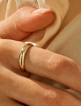Pieza Anillo de banda lisa de 4 mm de plata de ley 925, joyería exquisita, regalo para mujeres - Shein - FashionsVida