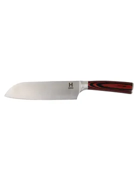 Santoku Messer, Edelstahl braun - Hensslers - FashionsVida