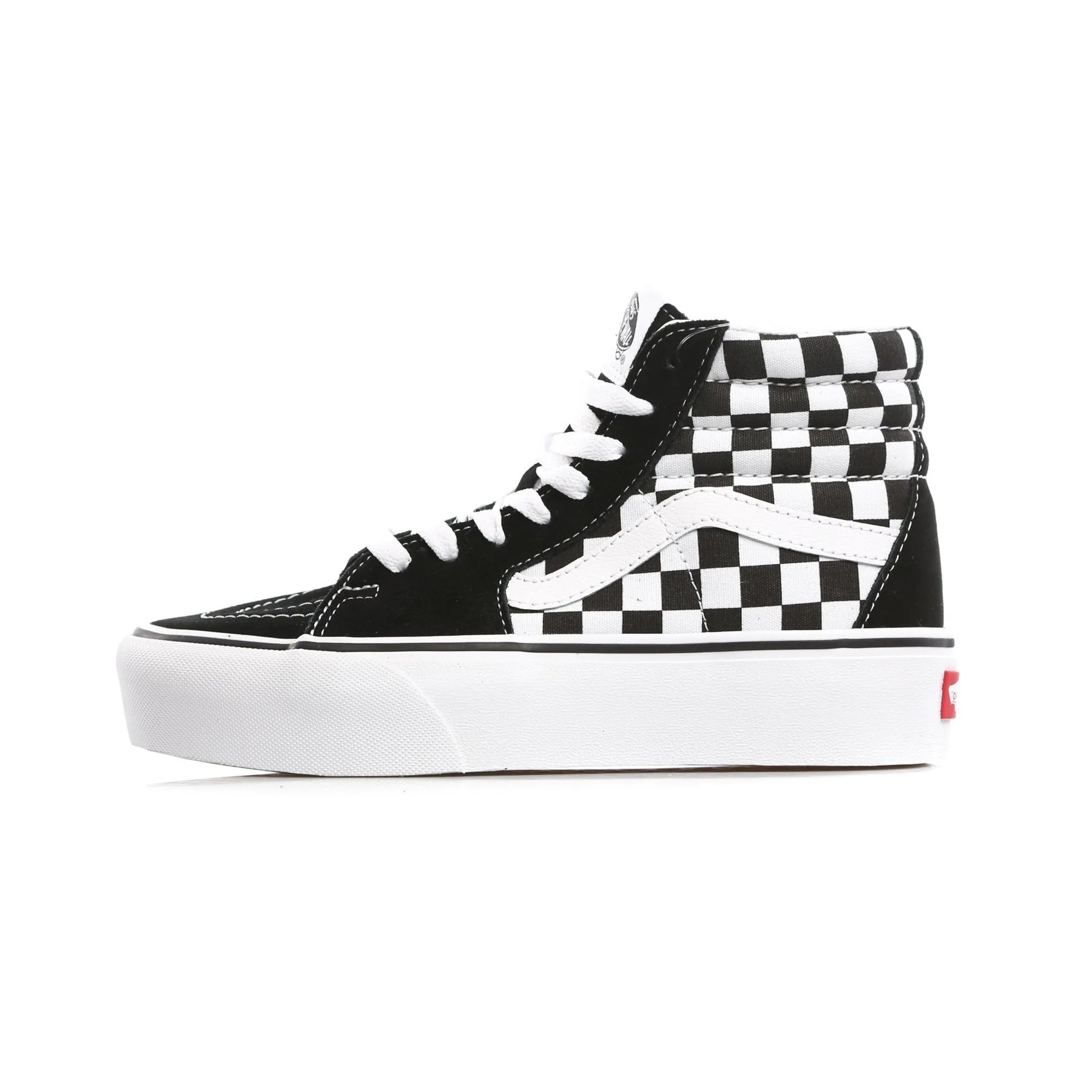 Scarpa Alta Donna Sk8-hi Platform 2 Checkerboard/true White - Vans - FashionsVida