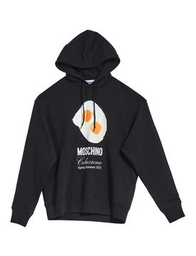 Moschino Felpa Cappuccio Uova