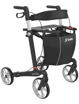 Rollator "Gepard“ schwarz silber - Mobilex - FashionsVida