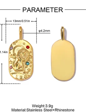 Pcs/Lot Stainless Steel Oval Twelve Zodiac Charms Rhinestone Constellations For DIY Jewelry Making Accessories Wholesale - Aliexpress - FashionsVida