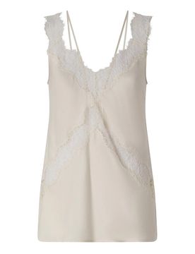 Pinko Top Lydia in rosa con pizzo