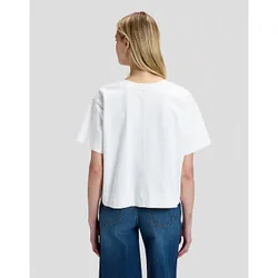 Relaxed Cropped Tee Bright White Größe XL female