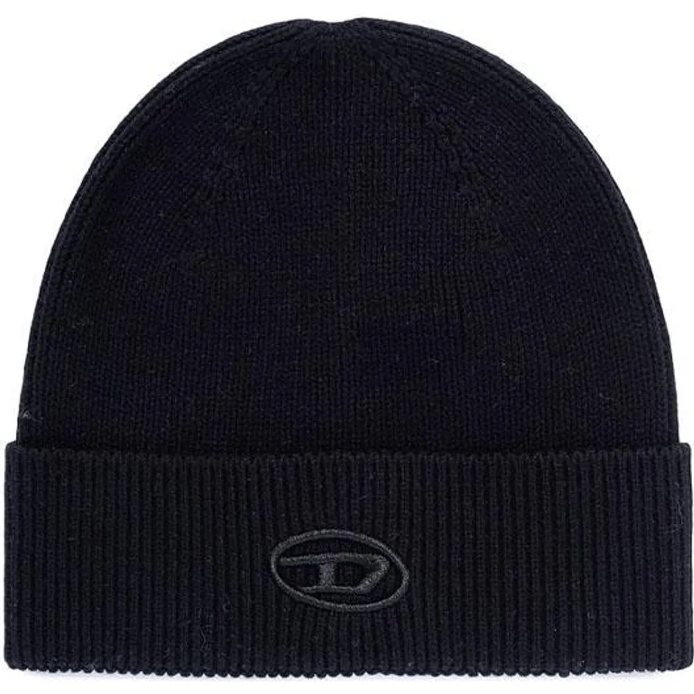 Gorro en canalé con la d bordada - Diesel - FashionsVida
