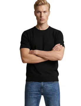 Yos Herren T-Shirt Schwarz 517774