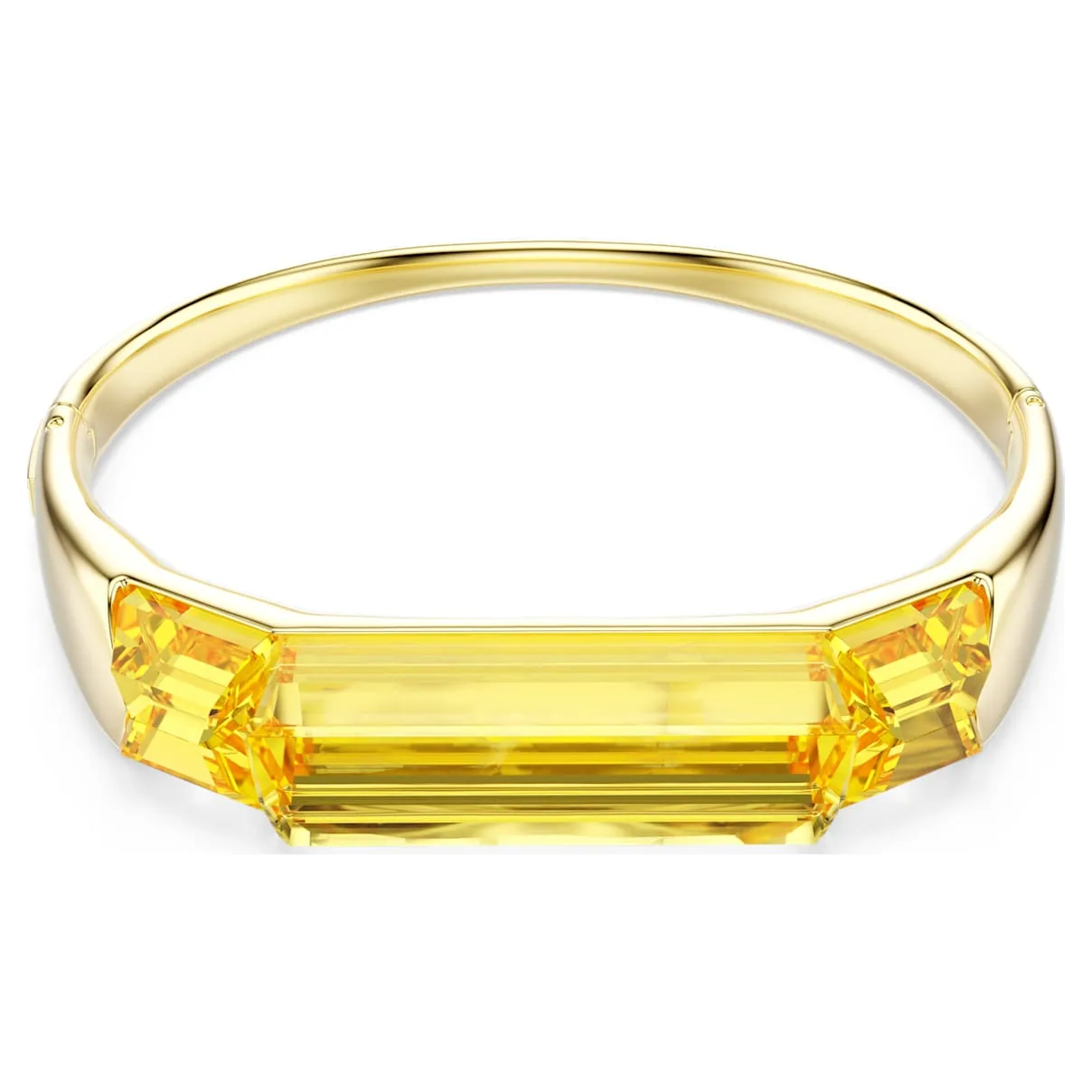 Bracciale rigido Lucent, Giallo, Finitura oro 18K OS - Swarovski - FashionsVida