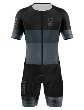 Trisuit A Maniche Corte Black Black M-S