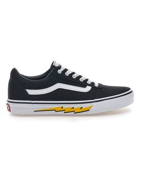 Sneakers Nere e Bianche Con Fulmine Laterale Ward 38½