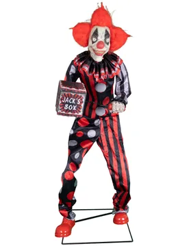 Animierte Horror-Clown Dekofigur mit Bewegung 175 cm - ESPA - FashionsVida