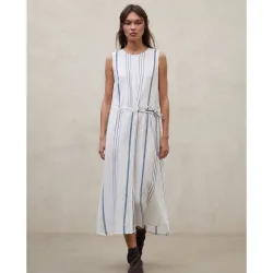 Vestido largo de rayas zoe sin mangas