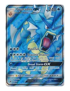 Pokemon SM Crimson Invasion 101/111 Gyarados GX (Full Art) - Pokémon - FashionsVida