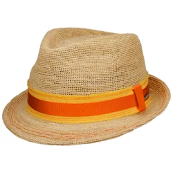 Crochet Trilby Raffia Hat by - nature - Female - Size: XL (60-61 cm)