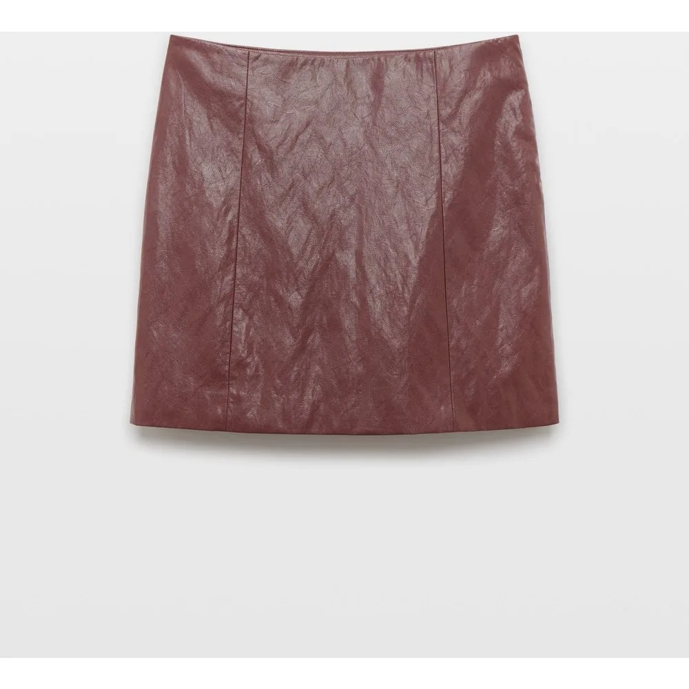 Falda corta efecto piel de mujer - Tintoretto - FashionsVida