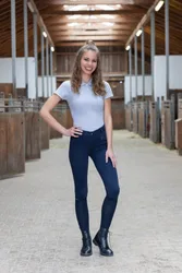 Damen Reithose Organomic, navy 42
