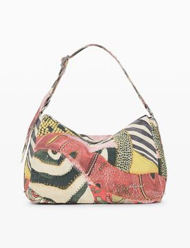 Bolso Estampado Mediano, Mujer, Algodon, U