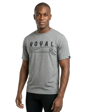 Maglietta A Maniche Corte Core Gfac Grey - Royal - FashionsVida
