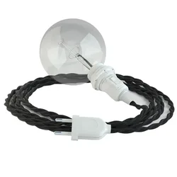 Cables Lampe Suspendue Pour Abat-jour Tc04 5 M Black / White One Size