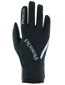 Lutry Fingerhandschuhe, schwarz 8,5