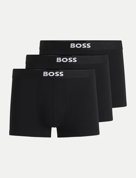 Black Boxershorts Dreier-Pack Schwarz M