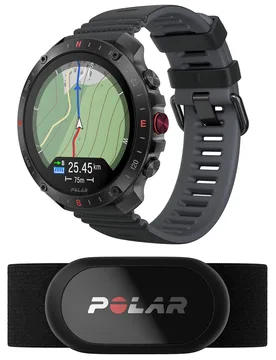 Montre GPS avec ceinture cardio - Grit X2 Pro Black + H10 - Noir - Polar - FashionsVida