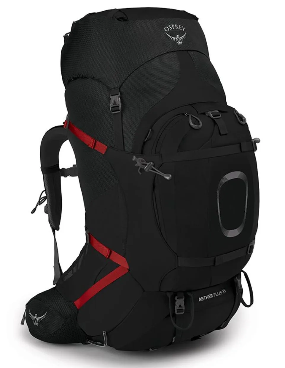Sac à dos de trekking - Aether Plus 85 Black - Taille L/XL - Noir - Osprey - FashionsVida