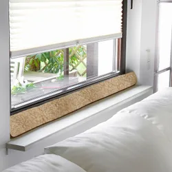 Fenster-Zugluftstopper braun 2