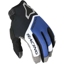 Guanti Motocross Heat-1 Nero Blu Bianco taglia M