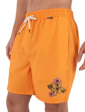 Short De Bain Volley Flex Tattoo Skull Hay Bale S - Hurley - FashionsVida