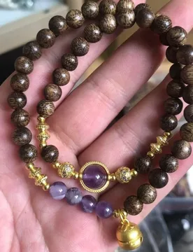 Agarwood in ethnic style, Buddhist prayer beads, single-loop hand bracelet - Aliexpress - FashionsVida