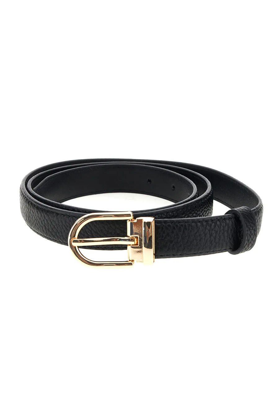 Cintura nero con fibbia WIS 0149 B - FIRST LADY - FashionsVida