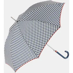 Paraguas Sra aluminio automático. Estampado - Blanco