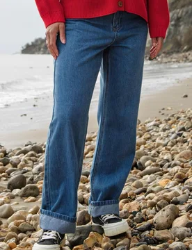 Straight Leg Women's Jeans - - Size: 18 - Rapanui - FashionsVida