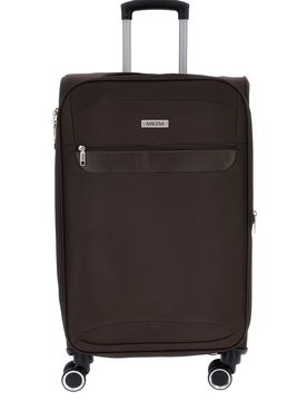 Valigia trolley media marrone morbida DH SOFT M